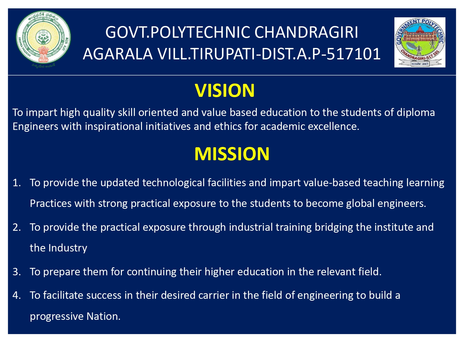 Vision and Mission